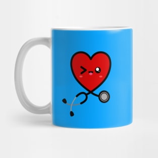 Stethoscope Emoji Heart 2 Mug